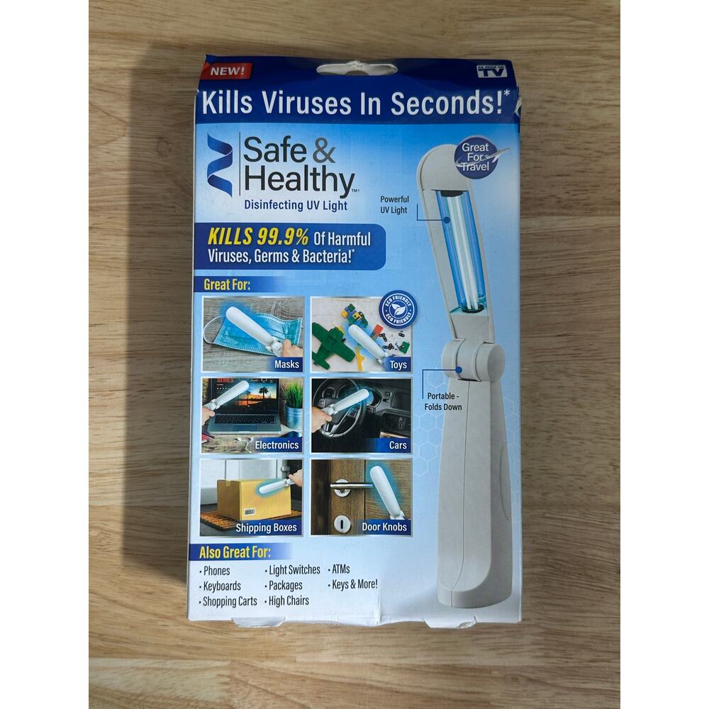 Safe and Healthy Disinfectant UVLight Kills 99.9% Germs, Viruses and Bacteria!